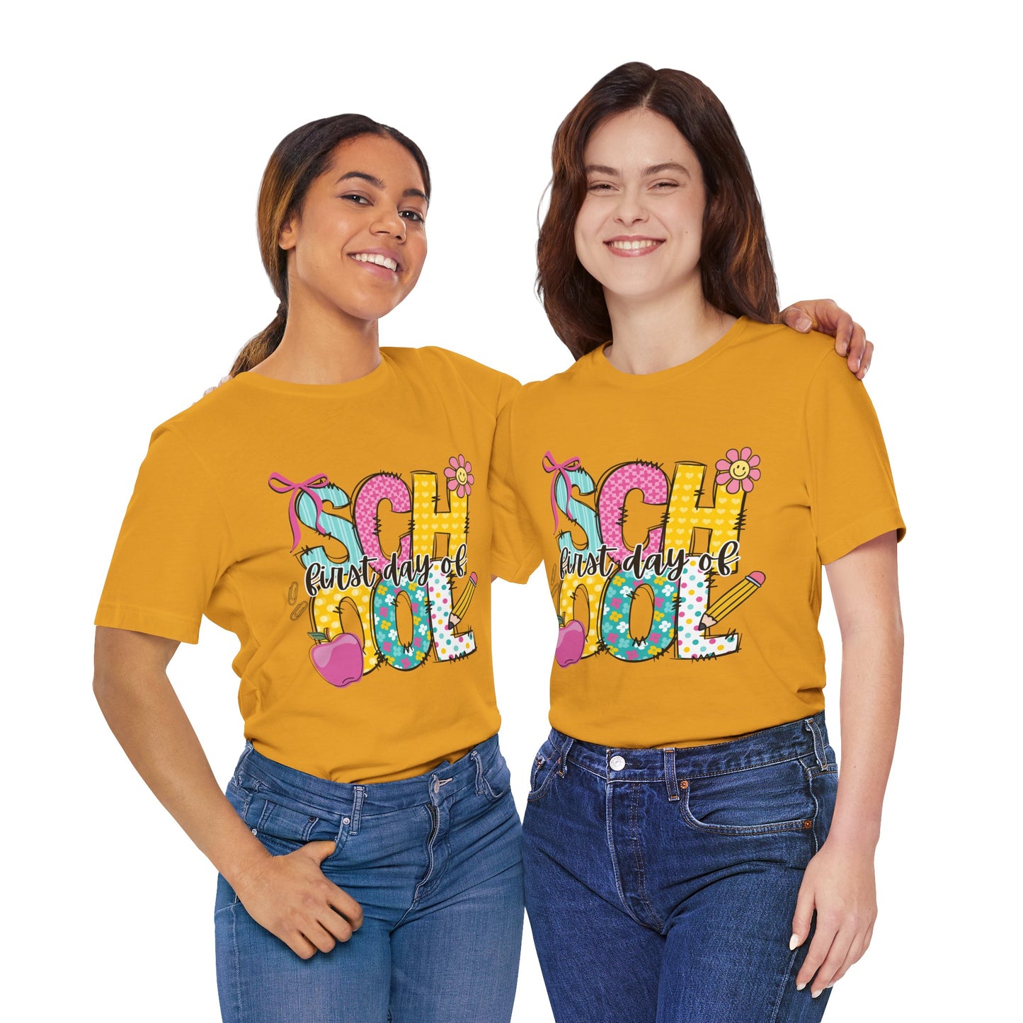 First Day of School T-Shirt — Colorful Kids Back-to-School Tee