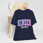 Kindergarten T-Shirt - Pastel Polka Dot "KINDERgarten" Back-to-School Tee for Kids
