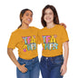 5th Grade Teacher T-Shirt — Colorful Floral "Tea Cher" School Staff Gift