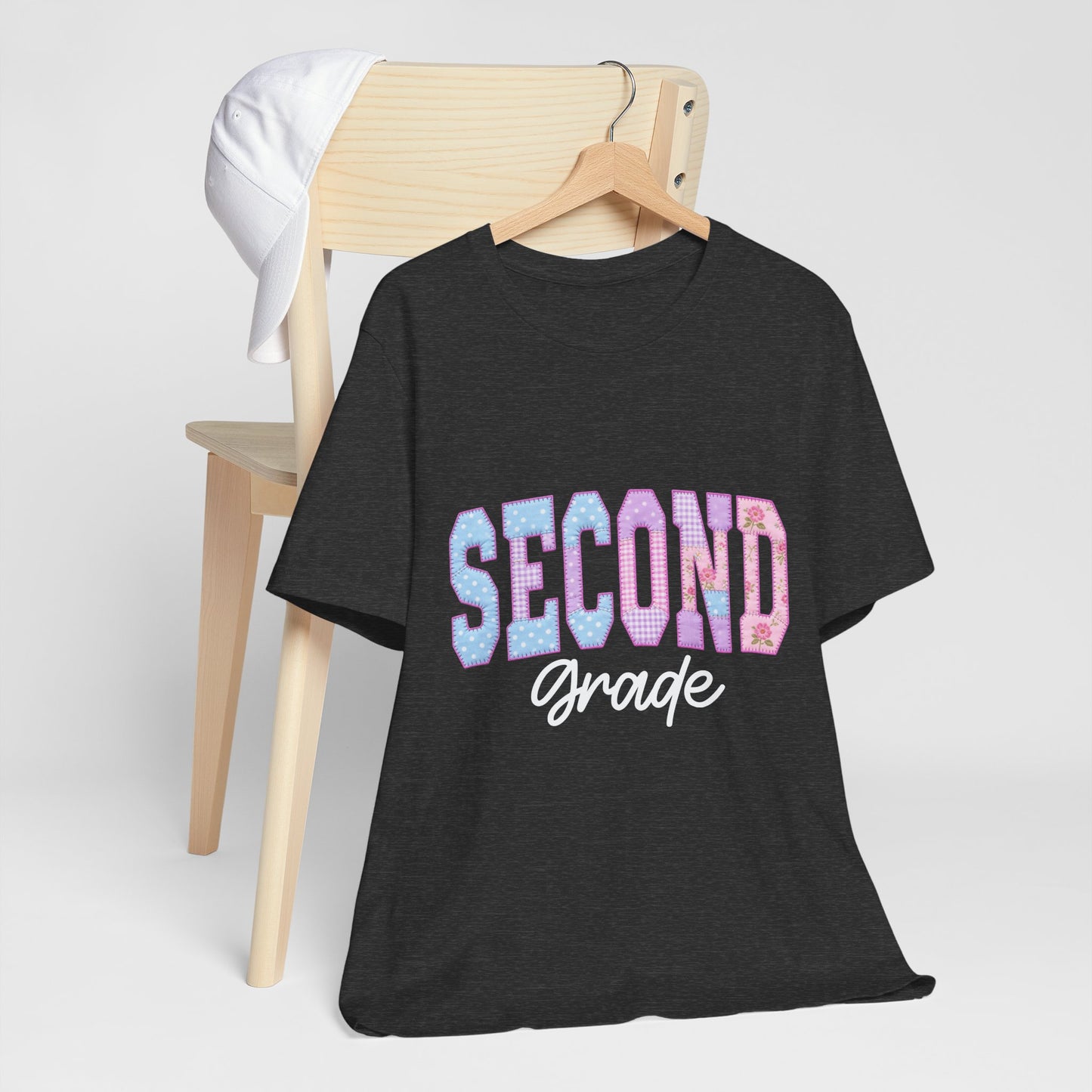 Second Grade Tee — Cute Pastel Back-to-School Shirt for Teachers & Students