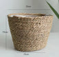 Natural Wicker Planter Basket  Flower Pot Rattan Straw Flower Basket For  Home Garden Decoration 20/25/30CM