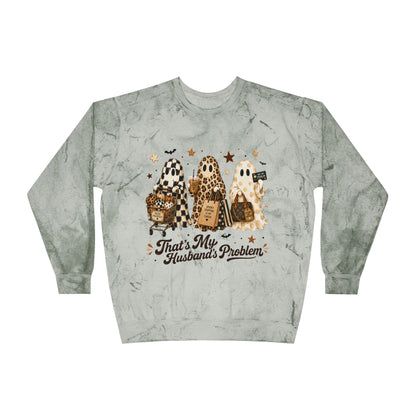 That’s My Husband’s Problem Ghosts Crewneck Sweatshirt