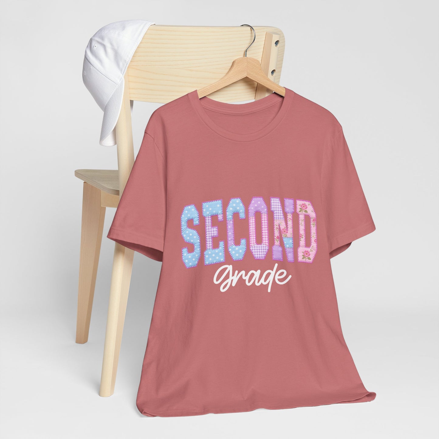 Second Grade Tee — Cute Pastel Back-to-School Shirt for Teachers & Students