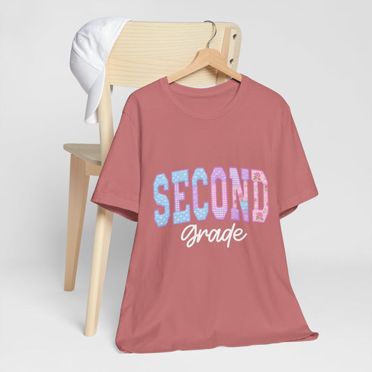 Second Grade Tee — Cute Pastel Back-to-School Shirt for Teachers & Students