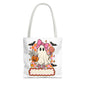 Cute Halloween Ghost Tote Bag — Pink Bow Trick-or-Treat Candy Design
