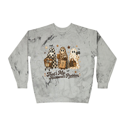 That’s My Husband’s Problem Ghosts Crewneck Sweatshirt