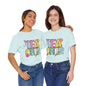 Tea Colorful 3rd Grade Teacher T-Shirt — Cute School Pencil & Flower Design