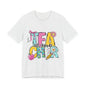 1st Grade Teacher T‑Shirt – 'Tea Cher' Cute School Staff Gift