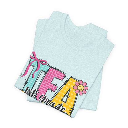 1st Grade Teacher T‑Shirt – 'Tea Cher' Cute School Staff Gift