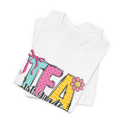 1st Grade Teacher T‑Shirt – 'Tea Cher' Cute School Staff Gift