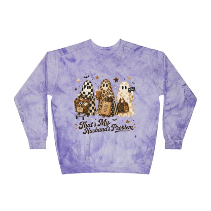 That’s My Husband’s Problem Ghosts Crewneck Sweatshirt