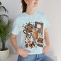 Teacher Cozy Coffee T-Shirt — Teach Inspire Love Illustration