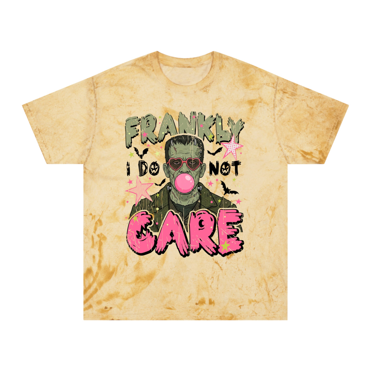 Frankly I Do Not Care Graphic Tee — Vintage Monster Bubblegum Shirt