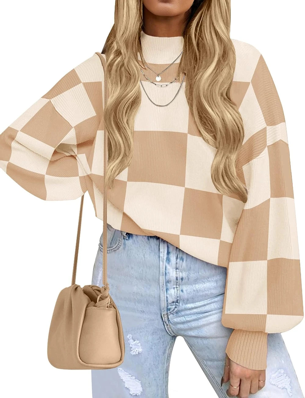 Zesica Oversized Turtleneck Sweater