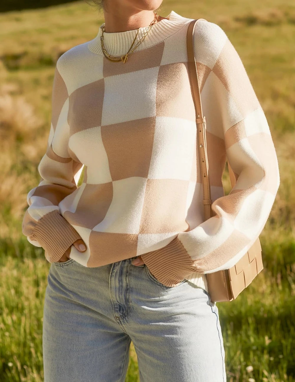 Zesica Oversized Turtleneck Sweater