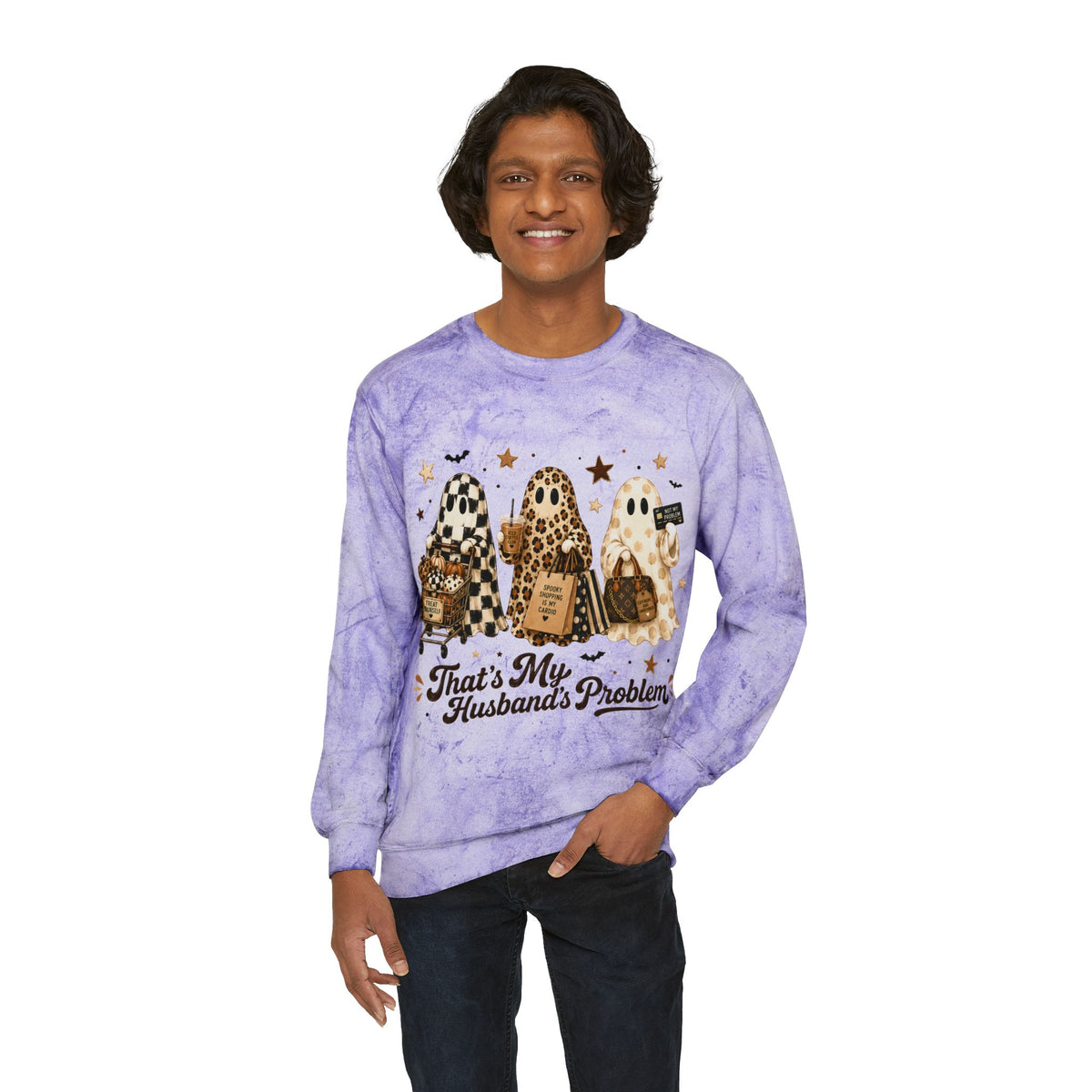 That’s My Husband’s Problem Ghosts Crewneck Sweatshirt