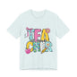 1st Grade Teacher T‑Shirt – 'Tea Cher' Cute School Staff Gift