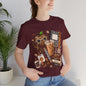 Teacher Cozy Coffee T-Shirt — Teach Inspire Love Illustration