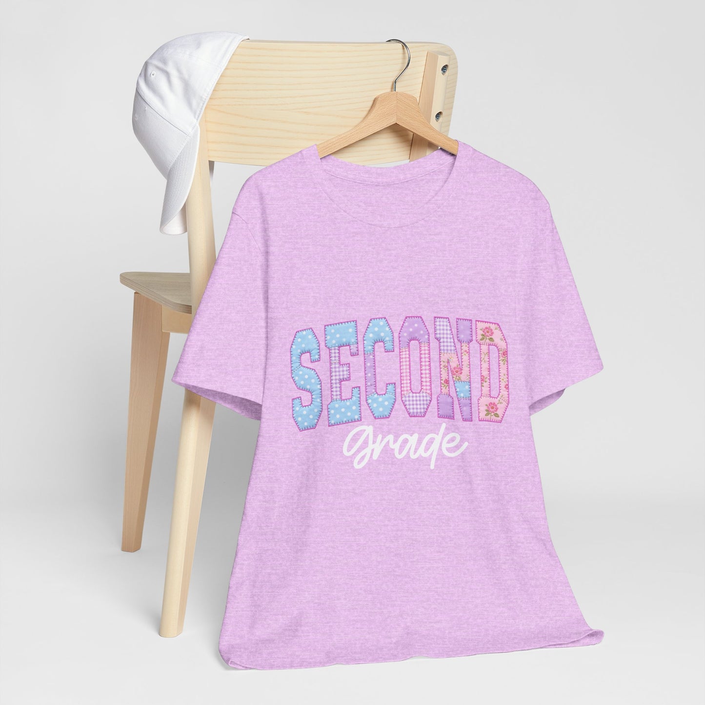 Second Grade Tee — Cute Pastel Back-to-School Shirt for Teachers & Students