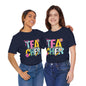 4th Grade Teacher Tee — Cute Colorful "Lead 4th Grade" School Teacher Shirt