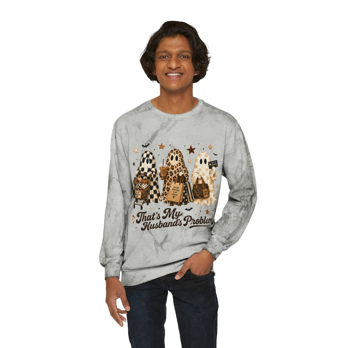 That’s My Husband’s Problem Ghosts Crewneck Sweatshirt