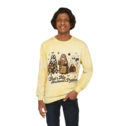 That’s My Husband’s Problem Ghosts Crewneck Sweatshirt