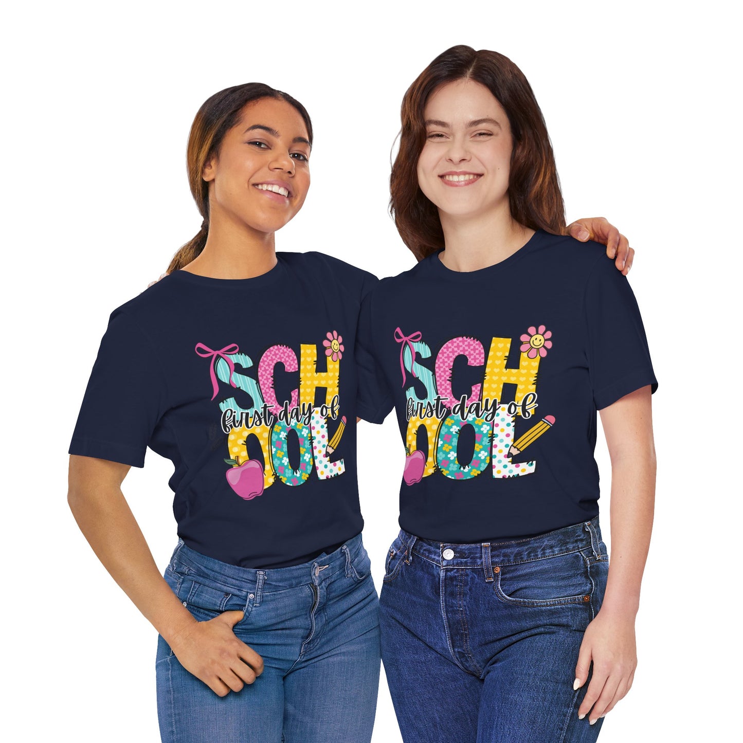 First Day of School T-Shirt — Colorful Kids Back-to-School Tee