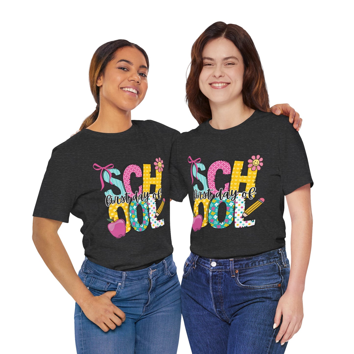 First Day of School T-Shirt — Colorful Kids Back-to-School Tee
