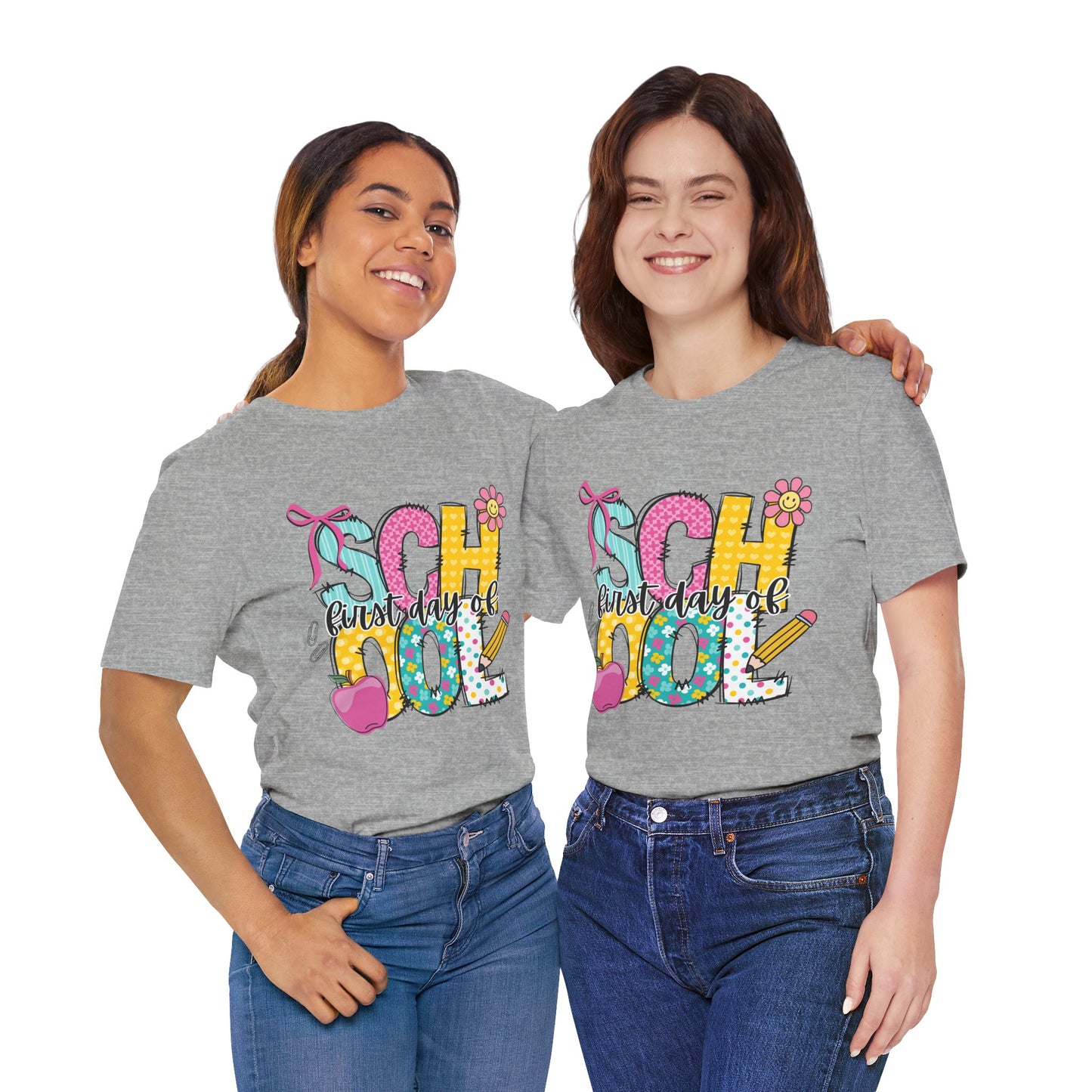 First Day of School T-Shirt — Colorful Kids Back-to-School Tee