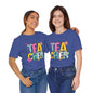 4th Grade Teacher Tee — Cute Colorful "Lead 4th Grade" School Teacher Shirt
