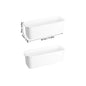 WORTHBUY Multifunctional Plastic Storage Box With Handle Desktop Organizer For Food Bathroom Kitchen Cabinet Storage Organizer