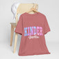 Kindergarten T-Shirt - Pastel Polka Dot "KINDERgarten" Back-to-School Tee for Kids