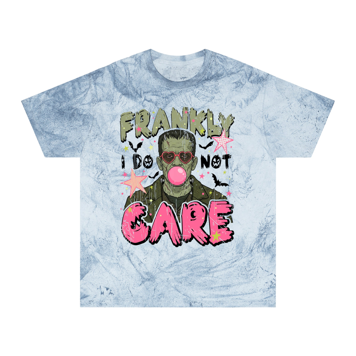 Frankly I Do Not Care Graphic Tee — Vintage Monster Bubblegum Shirt