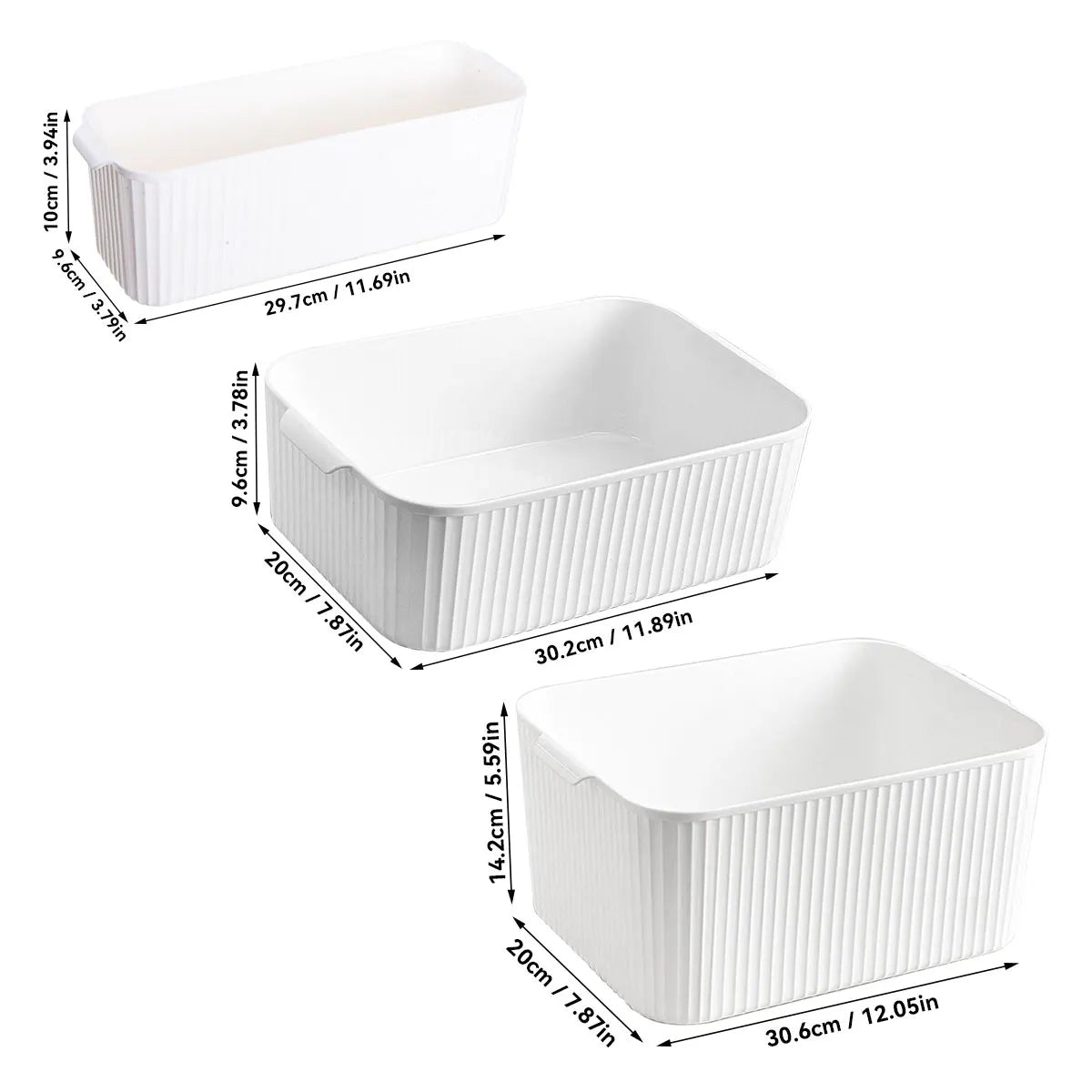WORTHBUY Multifunctional Plastic Storage Box With Handle Desktop Organizer For Food Bathroom Kitchen Cabinet Storage Organizer