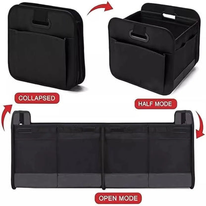 Trunk Organizer for suv, Foldable portable car storage box for camping outdoor storeroom,space saving multi functional