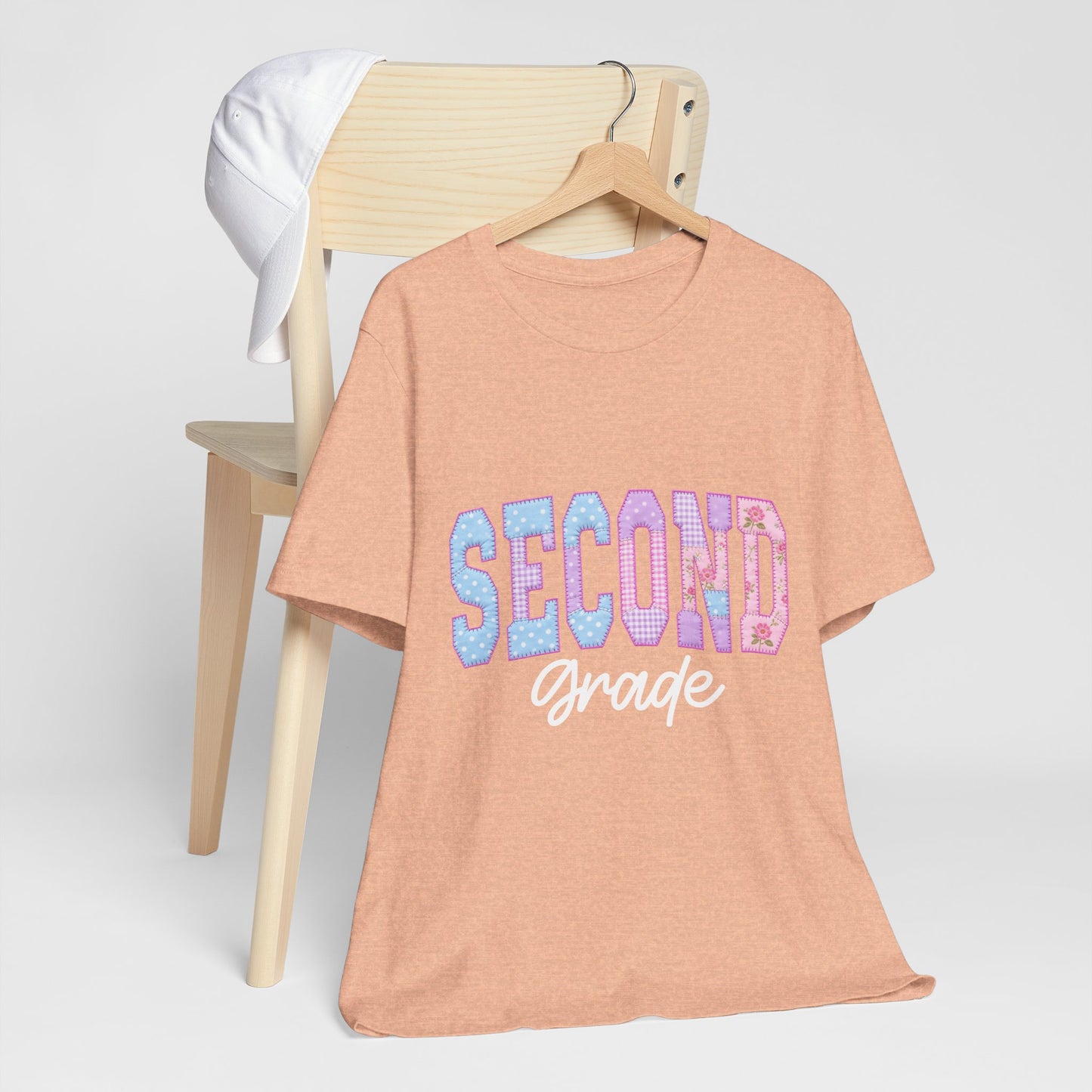 Second Grade Tee — Cute Pastel Back-to-School Shirt for Teachers & Students