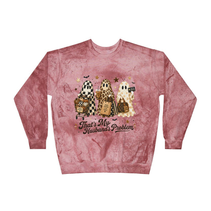 That’s My Husband’s Problem Ghosts Crewneck Sweatshirt