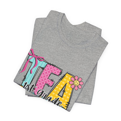 1st Grade Teacher T‑Shirt – 'Tea Cher' Cute School Staff Gift