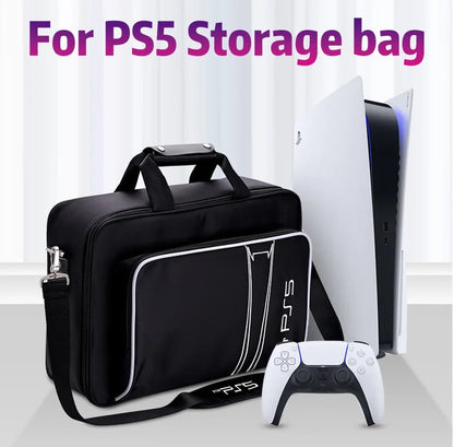 For PS5 Protective Case Bag For PS5 Travel Case  for PS5 Disc/Digital Edition Console, Controllers, Game Cards, Headset