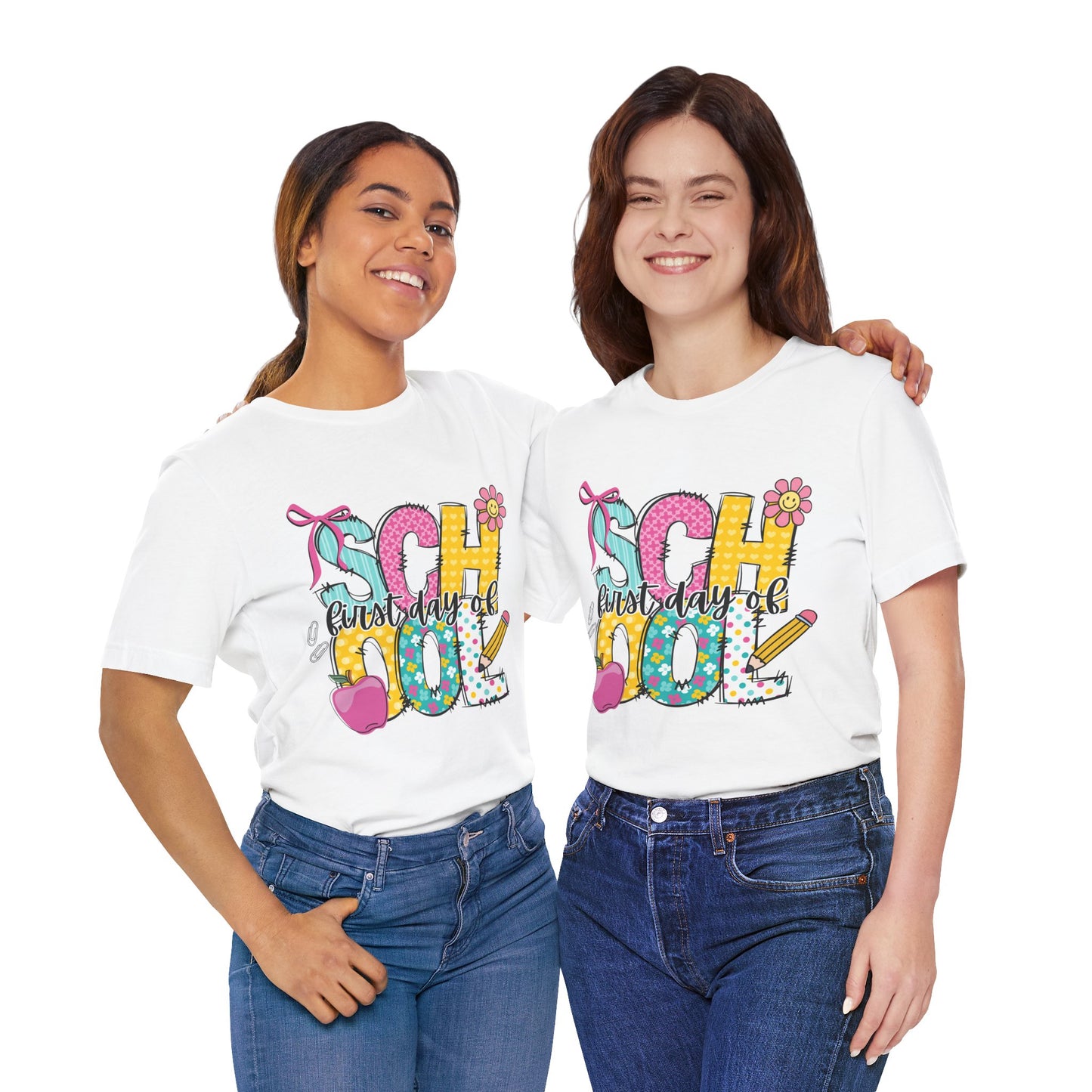 First Day of School T-Shirt — Colorful Kids Back-to-School Tee