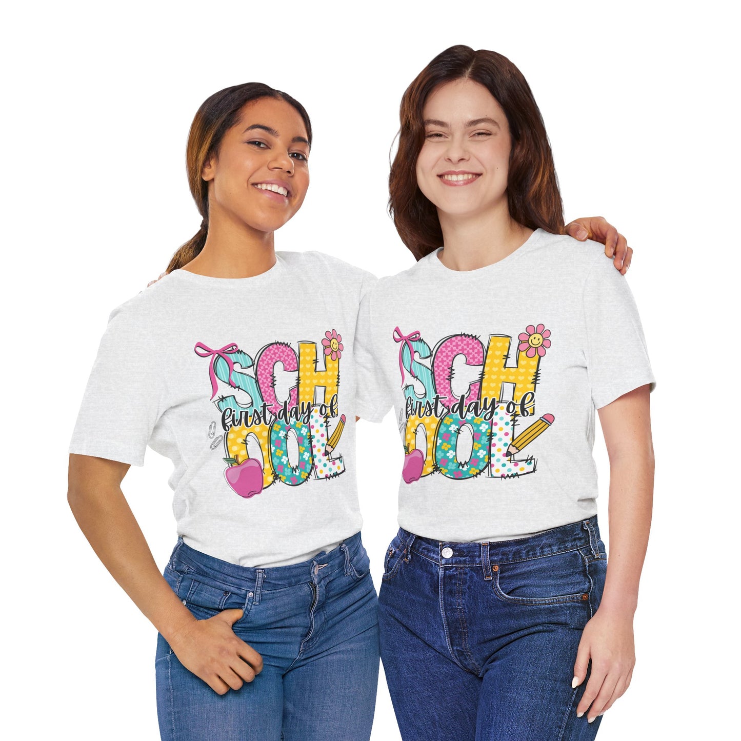 First Day of School T-Shirt — Colorful Kids Back-to-School Tee