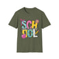 School Mom T‑Shirt — Cute Colorful "School Mom" Back-to-School Tee