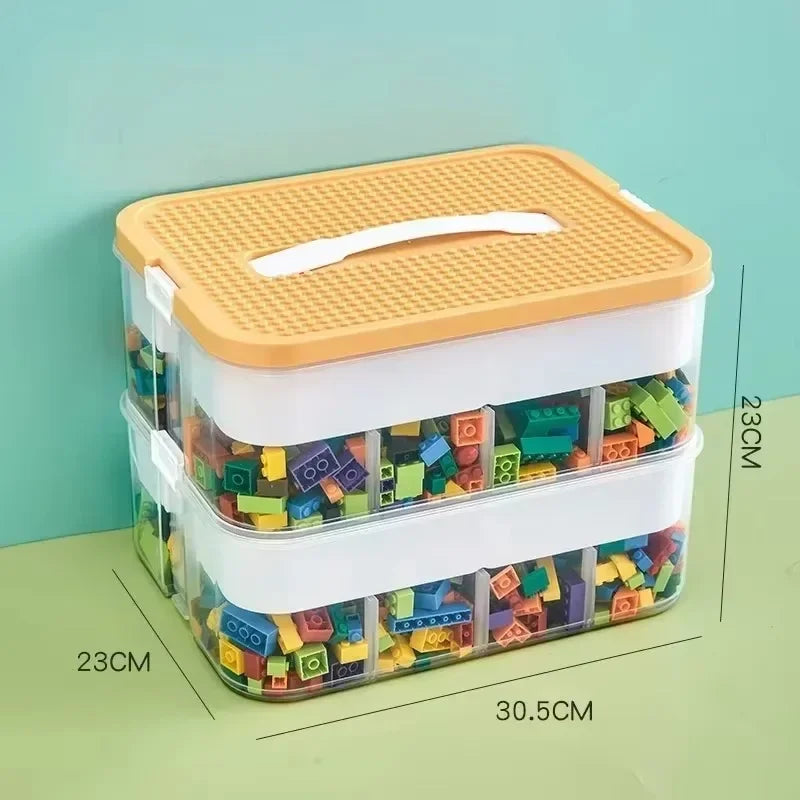 2026 Plastic Storage Box Classified Stackable Transparent Moistureproof Dustproof Building Block Organizer Container