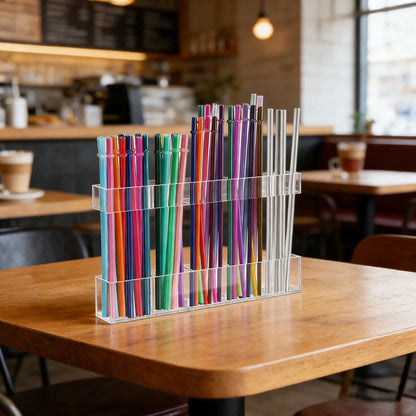 1pc Acrylic Straw Holder, Straw organizer