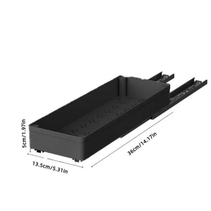 Cabinet Pull Out Organizer Slide Out Storage Rack with Slide Rail for