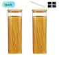 2/4-Pack 1450ml Square Glass Jars, Glass Storage Containers with Lids,