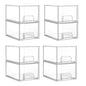 2-Piece/4-Piece/6-Piece/8-Piece Set of Transparent Stackable Storage
