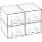 2-Piece/4-Piece/6-Piece/8-Piece Set of Transparent Stackable Storage