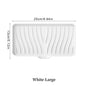 1-Pack Silicone Drain Soap Box Kitchen Bathroom Anti-slip Sink Tray