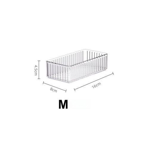 Clear Drawer Organizer Stackable 4 Size Clear Makeup Drawer Organizer